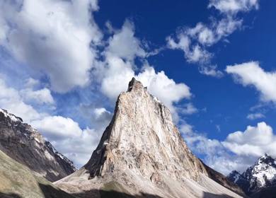 Aerial View of Gombo Rongjon Peak in Zanskar, Ladakh, India