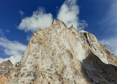 Aerial View of Gombo Rongjon Peak in Zanskar, Ladakh, India