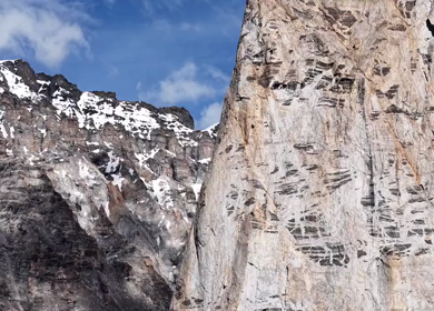 Aerial View of Gombo Rongjon Peak in Zanskar, Ladakh, India
