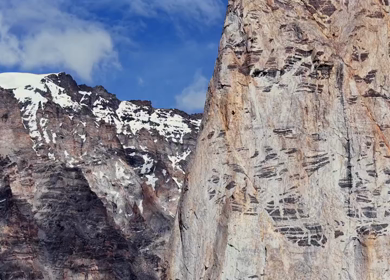 Aerial View of Gombo Rongjon Peak in Zanskar, Ladakh, India