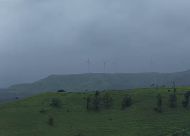 Aerial View of Gudhe Panchgani Plateau and Sahyadri Hills Sangli Maharashtra