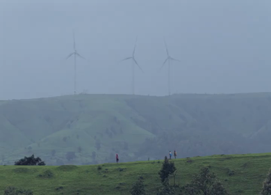 Aerial View of Gudhe Panchgani Plateau and Sahyadri Hills Sangli Maharashtra