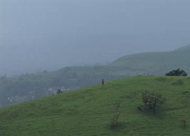 Aerial View of Gudhe Panchgani Plateau and Sahyadri Hills Sangli Maharashtra