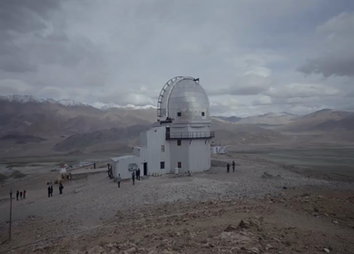 Aerial View of Hanle Observatory in Ladakh India