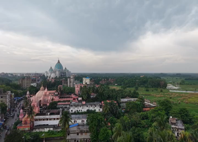 Aerial View of ISKCON Temple Mayapur in West Bengal India