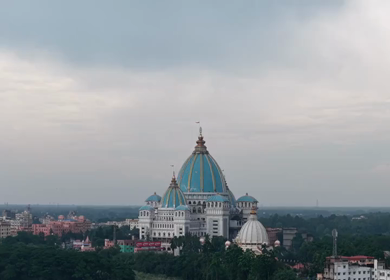 Aerial View of ISKCON Temple Mayapur in West Bengal India