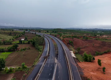Aerial View of Jabalpur Outer Ring Road, Madhya Pradesh, India
