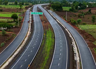 Aerial View of Jabalpur Outer Ring Road, Madhya Pradesh, India