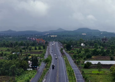 Aerial View of Jabalpur Outer Ring Road, Madhya Pradesh, India