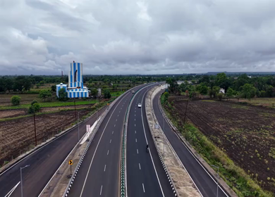 Aerial View of Jabalpur Outer Ring Road, Madhya Pradesh, India