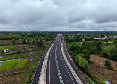 Aerial View of Jabalpur Outer Ring Road, Madhya Pradesh, India