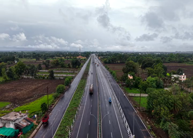 Aerial View of Jabalpur Outer Ring Road, Madhya Pradesh, India