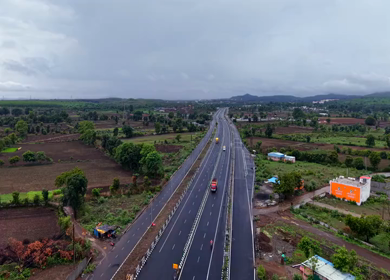 Aerial View of Jabalpur Outer Ring Road, Madhya Pradesh, India