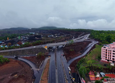 Aerial View of Jabalpur Outer Ring Road, Madhya Pradesh, India