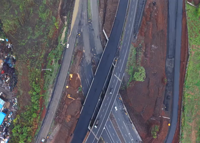 Aerial View of Jabalpur Outer Ring Road, Madhya Pradesh, India