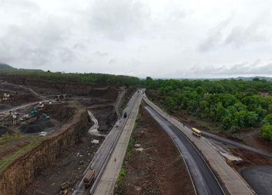 Aerial View of Jabalpur Outer Ring Road, Madhya Pradesh, India