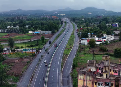 Aerial View of Jabalpur Outer Ring Road, Madhya Pradesh, India