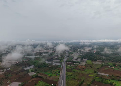 Aerial View of Jabalpur Outer Ring Road, Madhya Pradesh, India