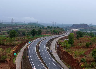 Aerial View of Jabalpur Outer Ring Road, Madhya Pradesh, India