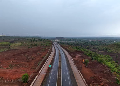 Aerial View of Jabalpur Outer Ring Road, Madhya Pradesh, India