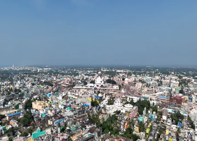 Aerial View of Jagannath Temple Complex in Puri Odisha India