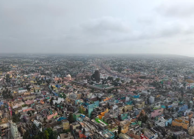 Aerial View of Jagannath Temple in Puri, Odisha, India