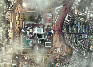 Aerial View of Jagannath Temple in Puri, Odisha, India