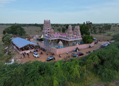 16th January 2026 : Aerial View of Jallikattu Event Traditional Tamil Bull Taming Sport Tamil Nadu India