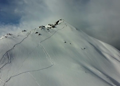 Aerial View of Kedarkantha Winter Trek with Snow Covered Mountains Uttarakhand