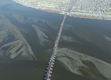 Aerial View of Maha Kumbh Mela 2025 and Pilgrim Gathering, Prayagraj, India