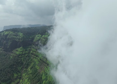 Aerial View of Matheran Misty Hill Station, Maharashtra, India
