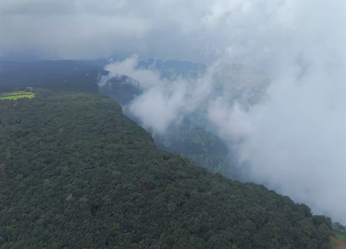 Aerial View of Matheran Misty Hill Station, Maharashtra, India