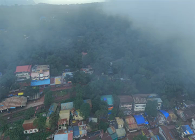 Aerial View of Matheran Misty Hill Station, Maharashtra, India