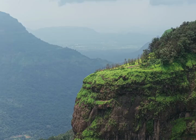 Aerial View of Matheran Misty Hill Station, Maharashtra, India