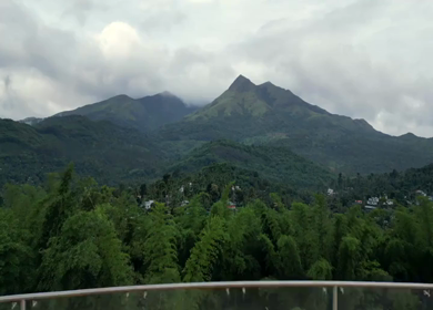 Aerial View of Misty Mountains in Wayanad Kerala India