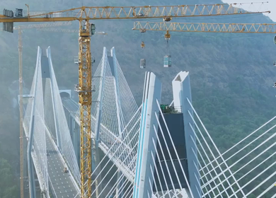 Aerial View of Mumbai Trans Harbour Link Missing Link Project in India