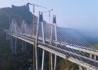 Aerial View of Mumbai Trans Harbour Link Missing Link Project in India