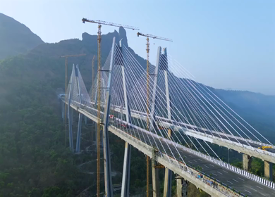 Aerial View of Mumbai Trans Harbour Link Missing Link Project in India