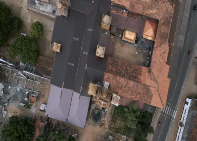 Aerial View of Nallur Kandaswamy Kovil Temple Jaffna Sri Lanka