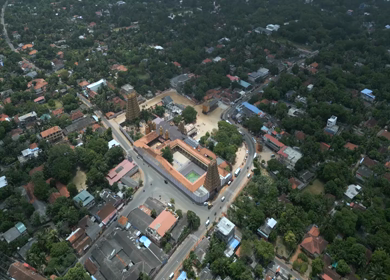Aerial View of Nallur Kandaswamy Kovil Temple Jaffna Sri Lanka