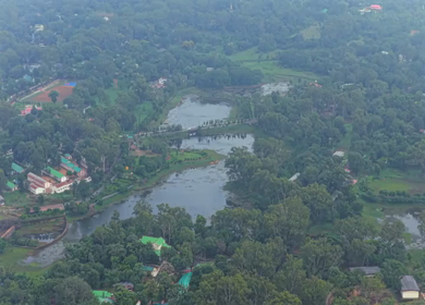 Aerial View of Pachmarhi Hills Madhya Pradesh India