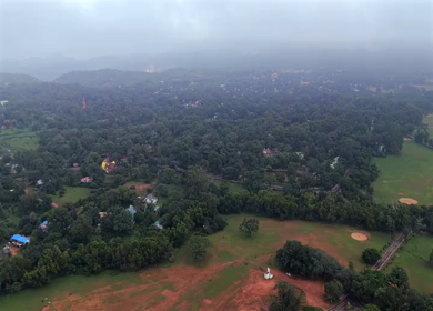 Aerial View of Pachmarhi Hills Madhya Pradesh India