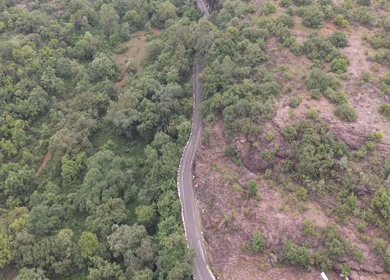 Aerial View of Pachmarhi Hills Madhya Pradesh India
