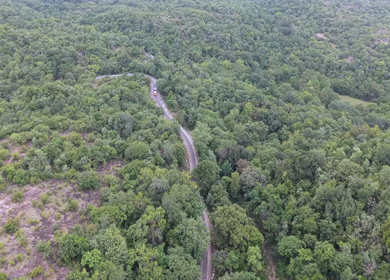 Aerial View of Pachmarhi Hills Madhya Pradesh India