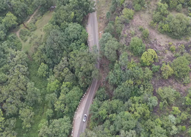 Aerial View of Pachmarhi Hills Madhya Pradesh India