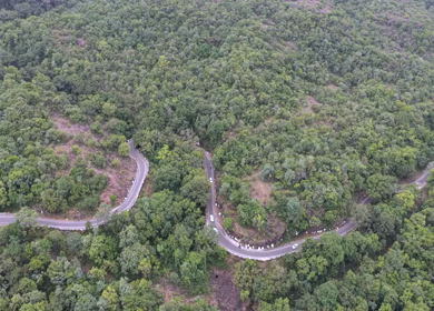 Aerial View of Pachmarhi Hills Madhya Pradesh India