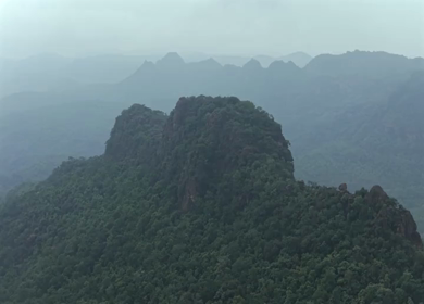 Aerial View of Pachmarhi Hills Madhya Pradesh India