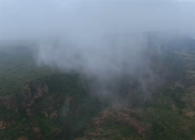 Aerial View of Pachmarhi Hills Madhya Pradesh India