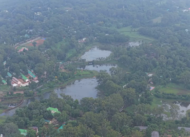 Aerial View of Pachmarhi Hills Madhya Pradesh India