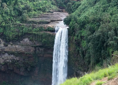 Aerial View of Phe Phe Falls Meghalaya